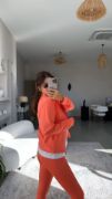 Kadın Uzun Kol Fermuar Detay Ceket Ve Yüksek Bel Toparlayıcı Tayt Ikili Takım resmi